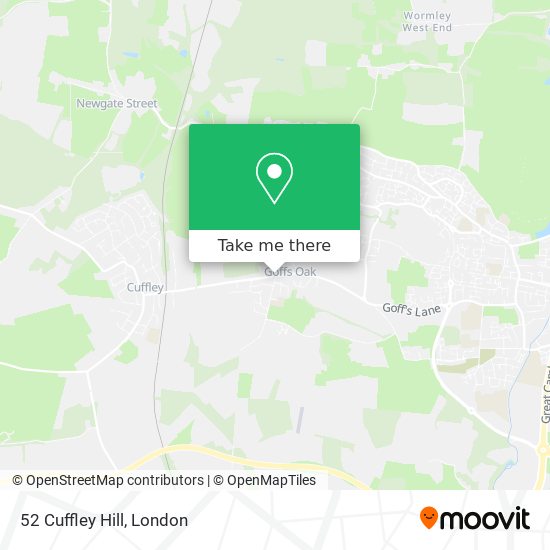 52 Cuffley Hill map