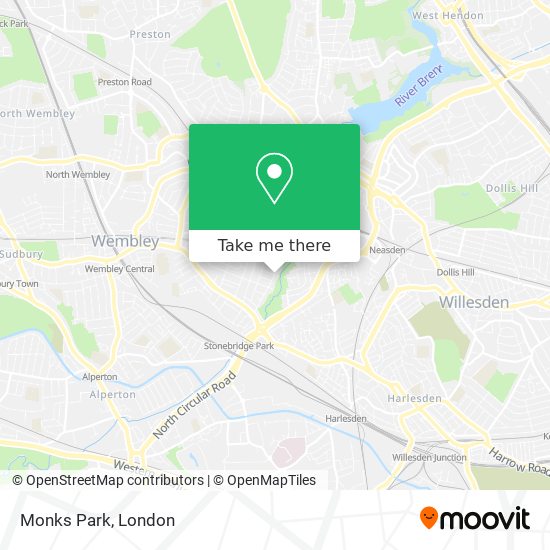 Monks Park map