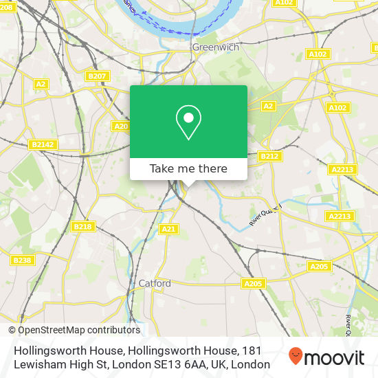 Hollingsworth House, Hollingsworth House, 181 Lewisham High St, London SE13 6AA, UK map