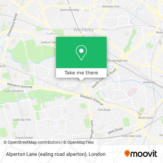 Alperton Lane (ealing road alperton) map