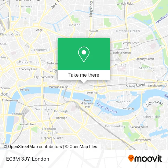EC3M 3JY map