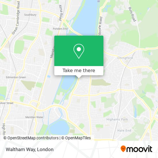 Waltham Way map