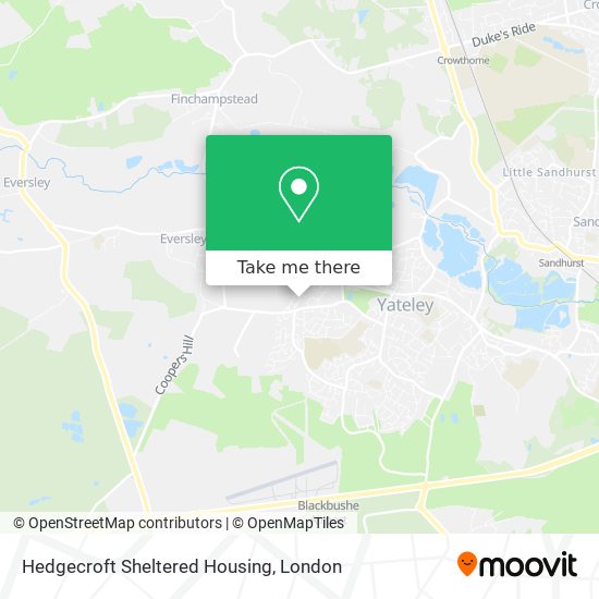 Hedgecroft Sheltered Housing map