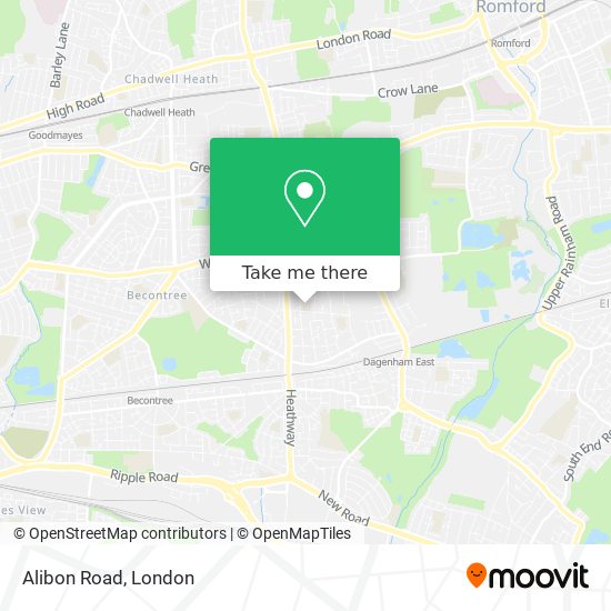 Alibon Road map