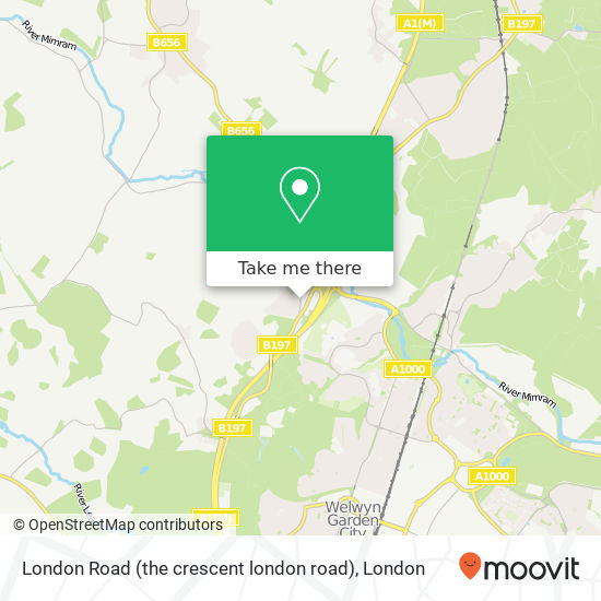 London Road (the crescent london road), Welwyn Welwyn map