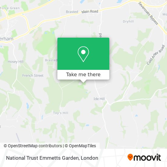National Trust Emmetts Garden map