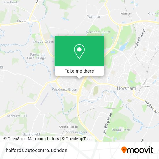 halfords autocentre map