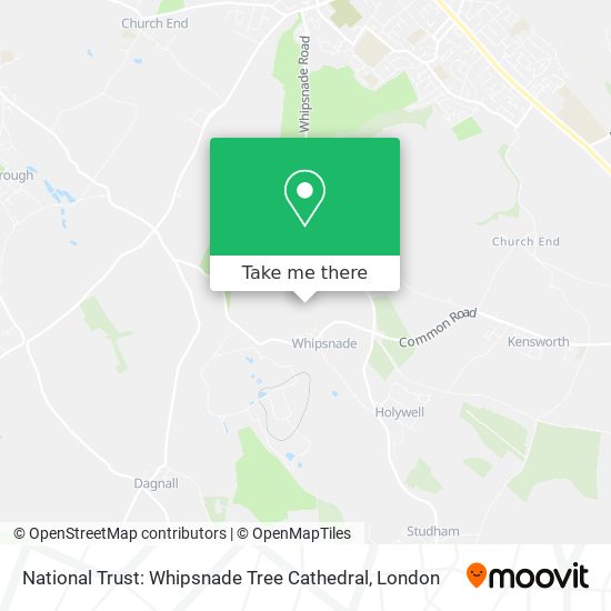 National Trust: Whipsnade Tree Cathedral map