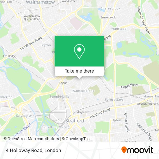 4 Holloway Road map
