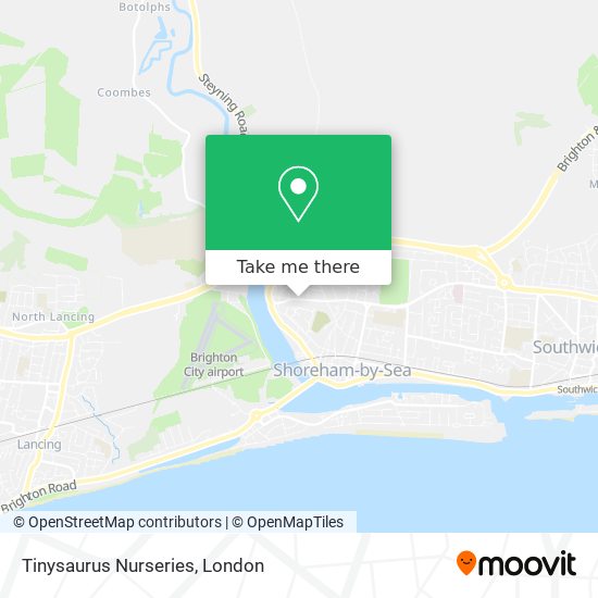 Tinysaurus Nurseries map
