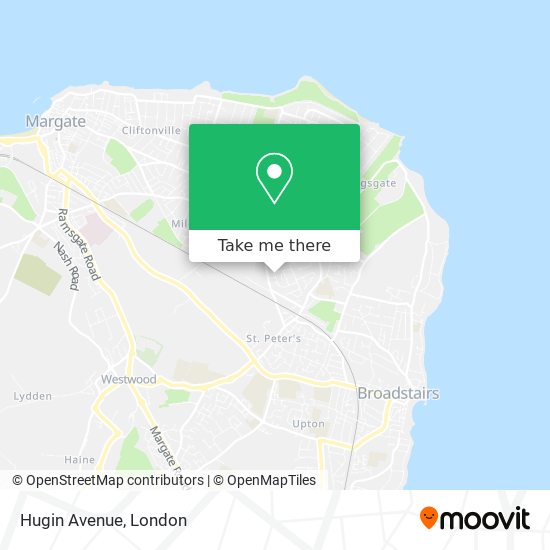 Hugin Avenue map