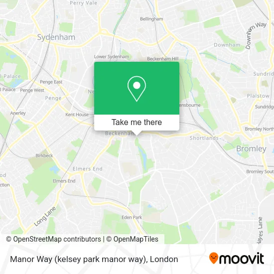 Manor Way (kelsey park manor way) map