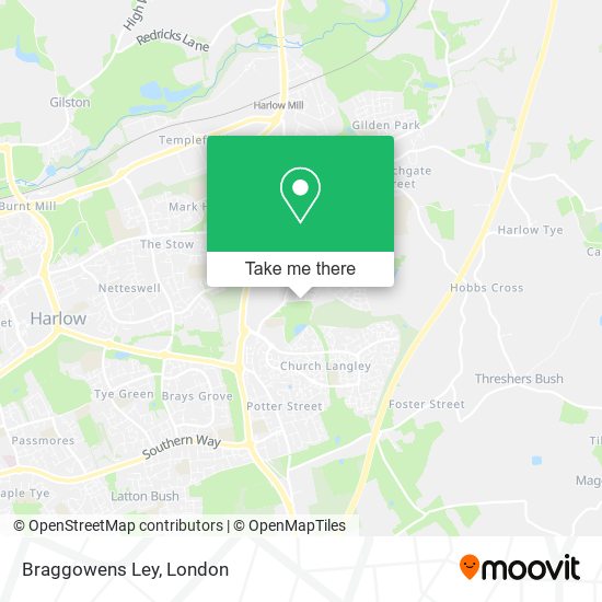 Braggowens Ley map