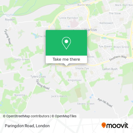 Paringdon Road map