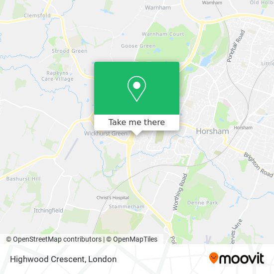 Highwood Crescent map