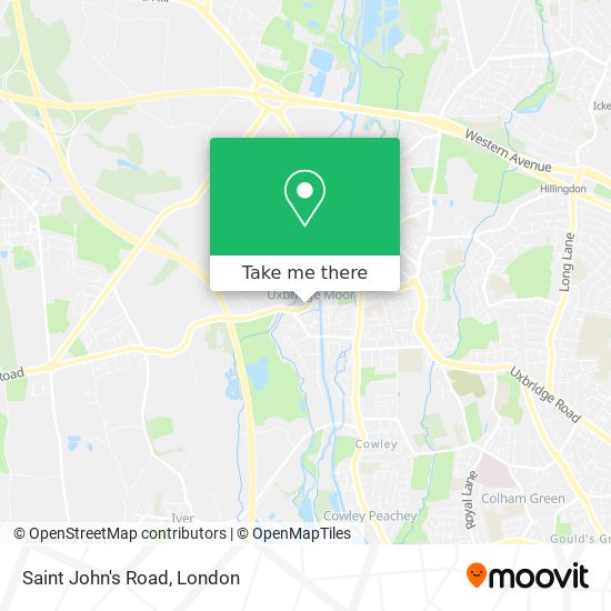 Saint John's Road map