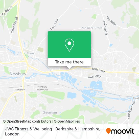 JWS Fitness & Wellbeing - Berkshire & Hampshire map