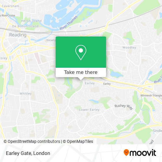 Earley Gate map