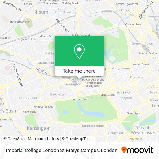 Imperial College London St Marys Campus map