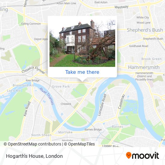 Hogarth's House map