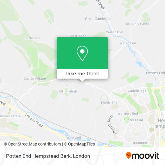 Potten End Hempstead Berk map