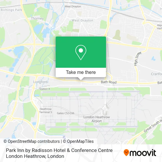 Park Inn by Radisson Hotel & Conference Centre London Heathrow map