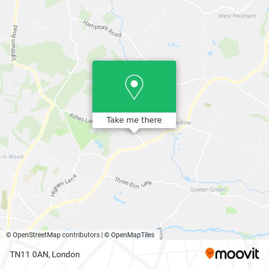 TN11 0AN map