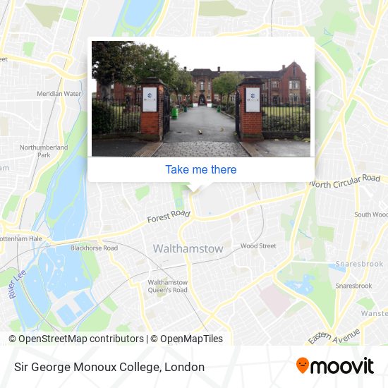Sir George Monoux College map