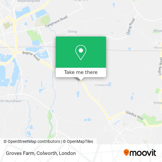 Groves Farm, Colworth map