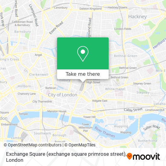 Exchange Square (exchange square primrose street) map