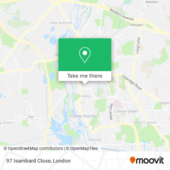 97 Isambard Close map