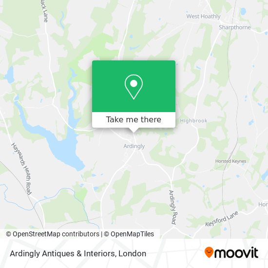 Ardingly Antiques & Interiors map