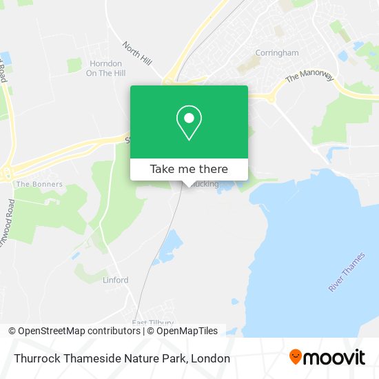 Thurrock Thameside Nature Park map