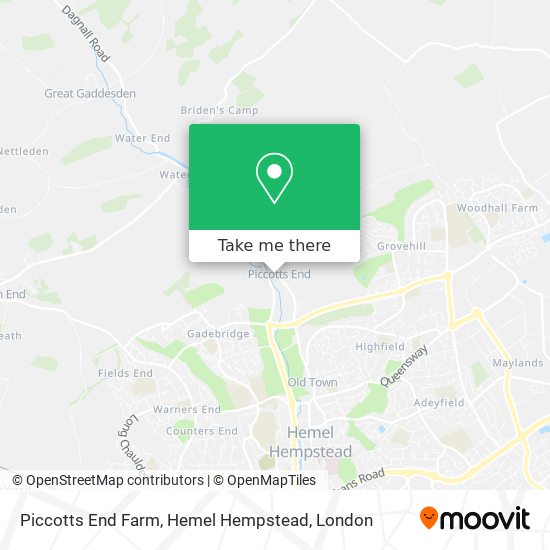 Piccotts End Farm, Hemel Hempstead map