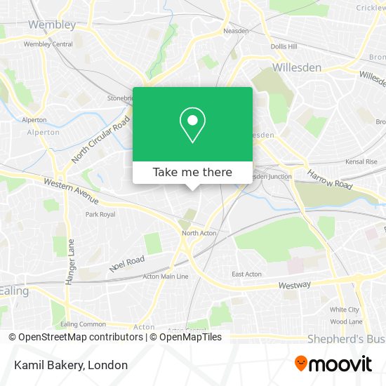Kamil Bakery map