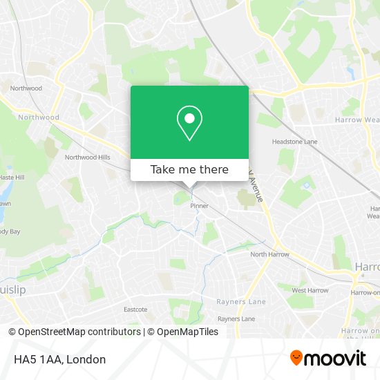 HA5 1AA map