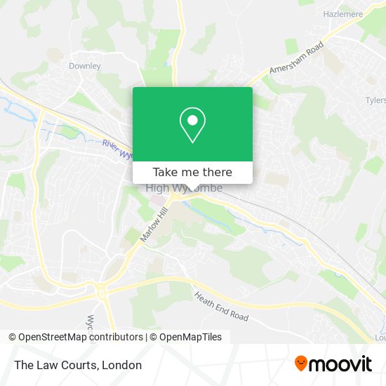 The Law Courts map