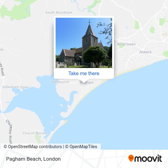 Pagham Beach map