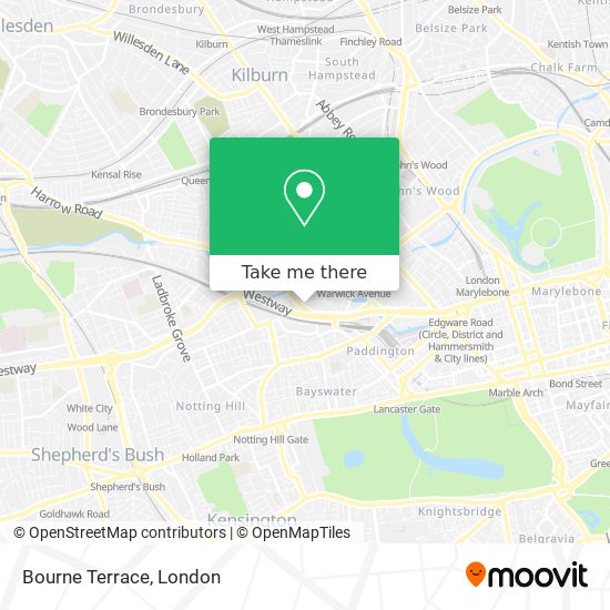Bourne Terrace map
