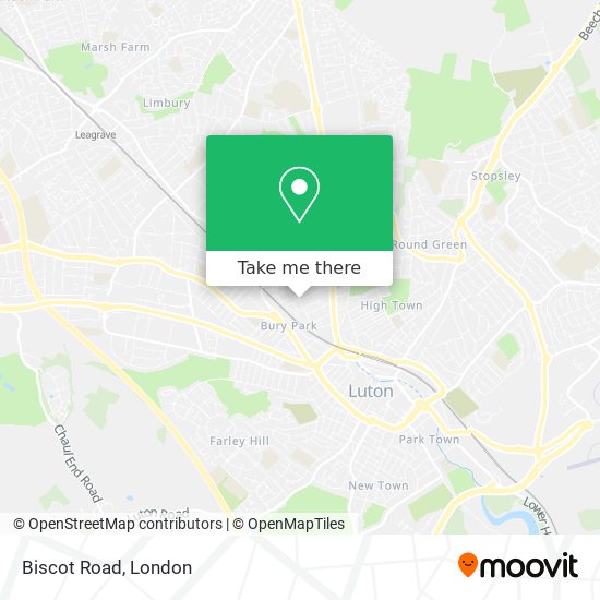 Biscot Road map