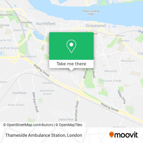 Thameside Ambulance Station map