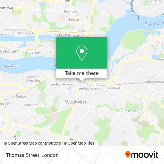 Thomas Street map