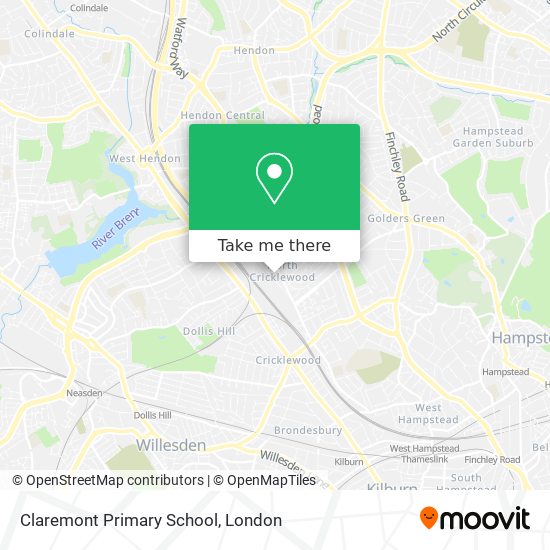 Claremont Primary School map