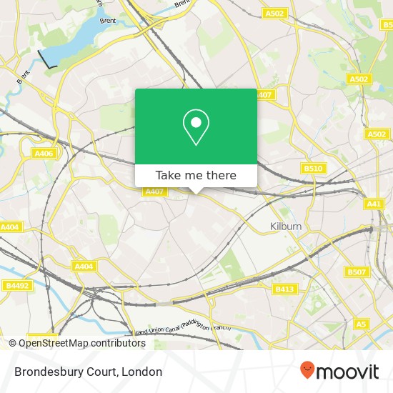 Brondesbury Court map