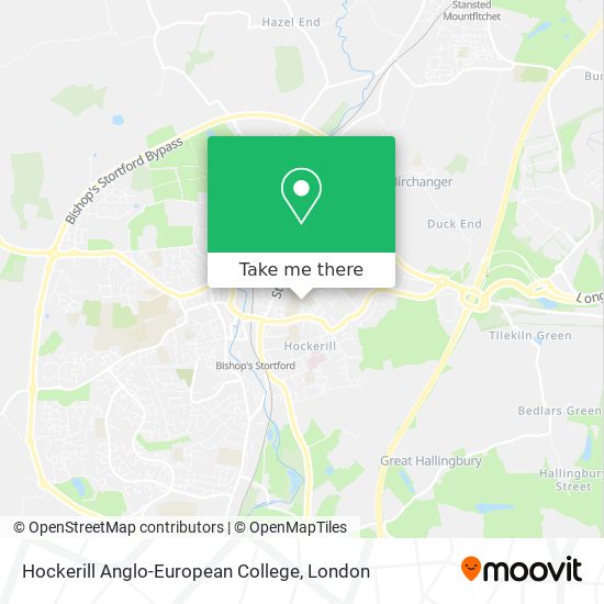Hockerill Anglo-European College map