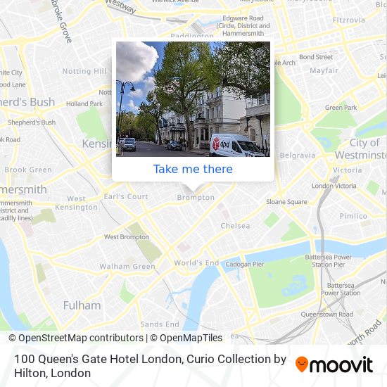 100 Queen's Gate Hotel London, Curio Collection by Hilton map