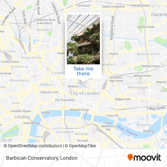 Barbican Conservatory map