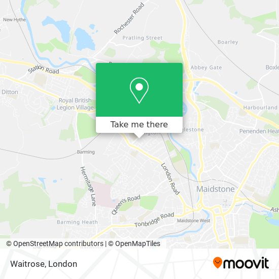 Waitrose map