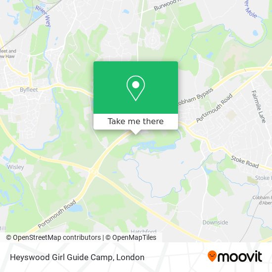 Heyswood Girl Guide Camp map