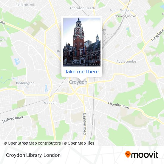 Croydon Library map